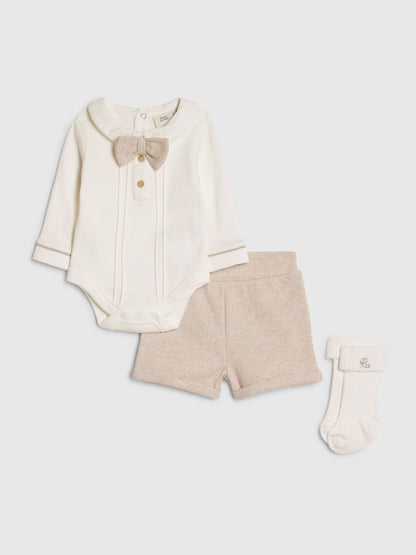 River Island Brown Smart Bloomer Shorts & Socks Sets image 1