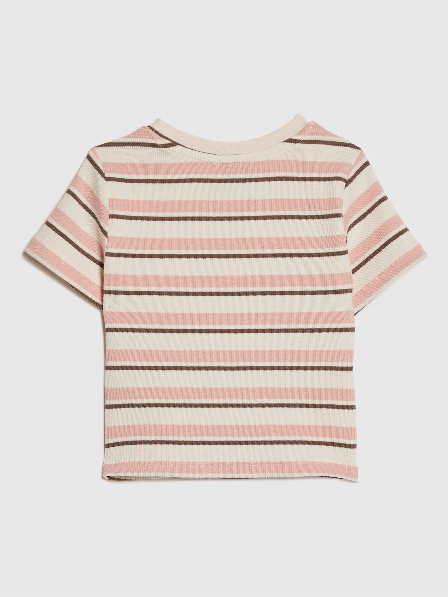 Dsiney Kidz - River Island Pink Stripe Baby T-Shirt image 2