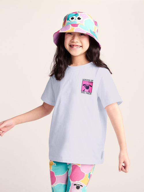 Dsiney Kidz - Tog 24 White/Pink Cameroon Kids Shaun The Sheep T-Shirt image 1