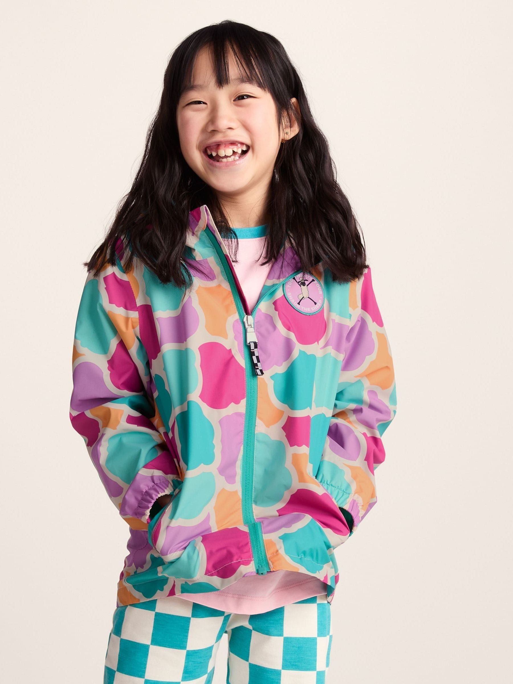 Dsiney Kidz - Tog 24 Pink Cohampshire Shaun the Sheep Waterproof Jacket image 1