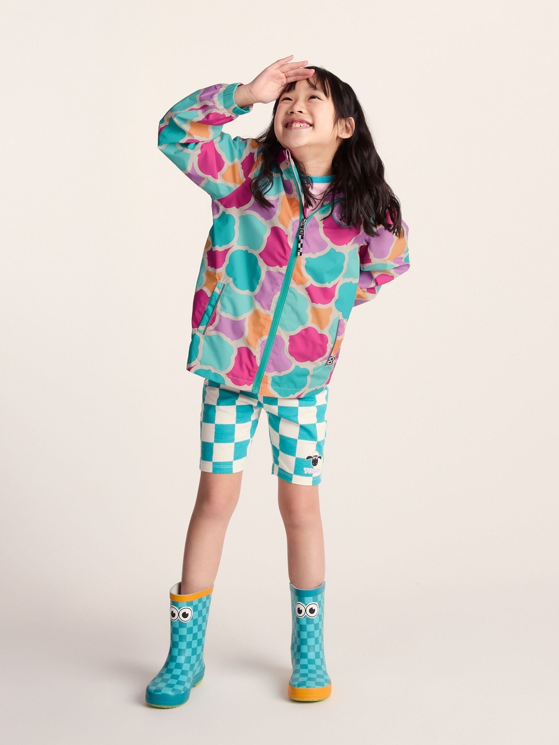 Dsiney Kidz - Tog 24 Pink Cohampshire Shaun the Sheep Waterproof Jacket image 2