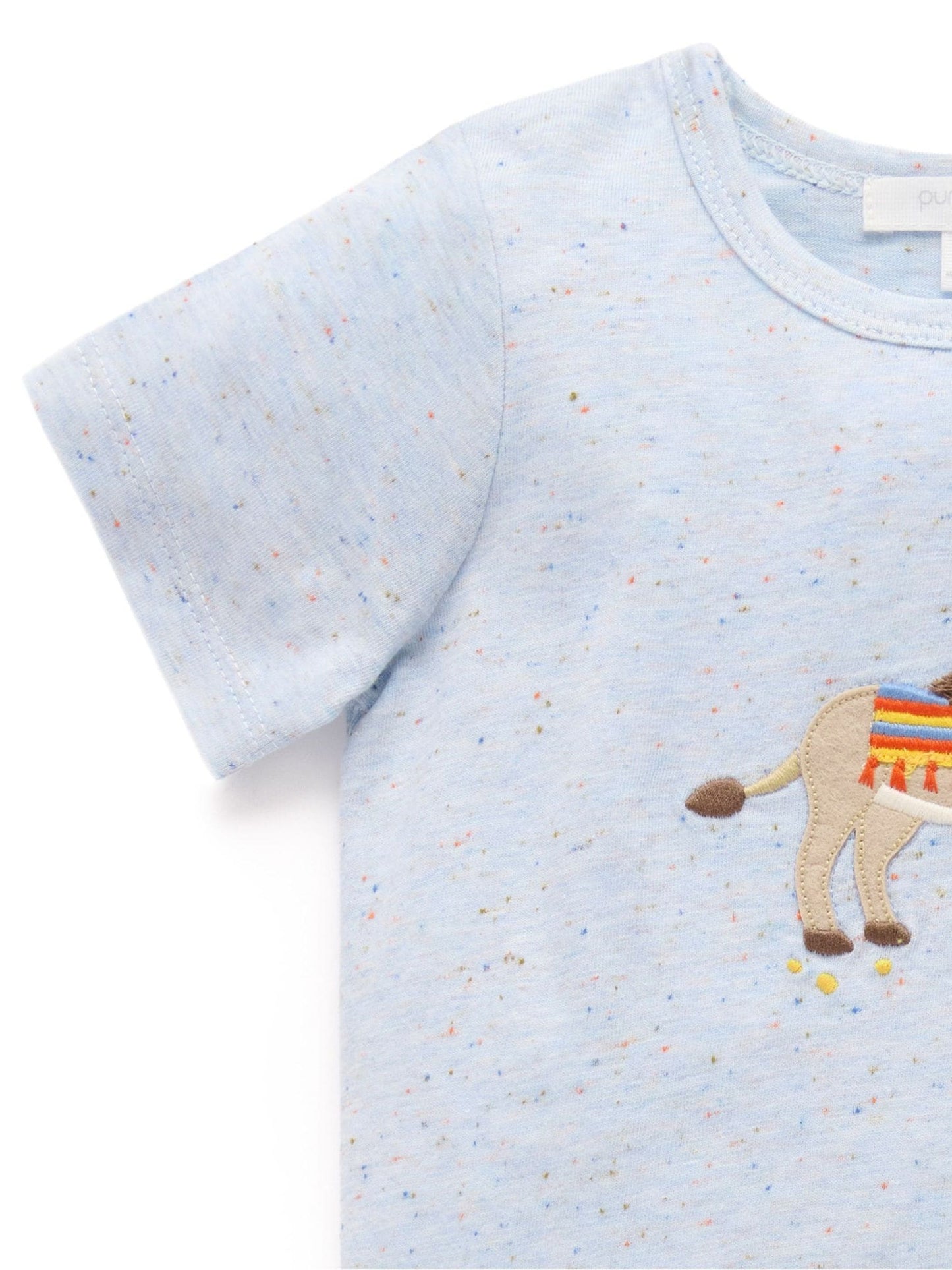 Purebaby Blue Donkey Shorts and T-Shirt Set image 3
