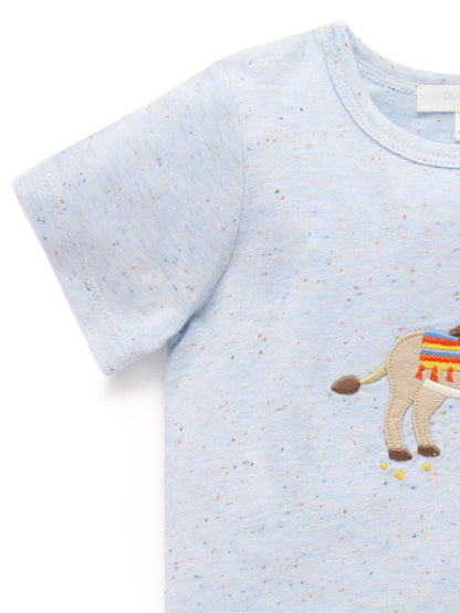 Purebaby Blue Donkey Shorts and T-Shirt Set image 3