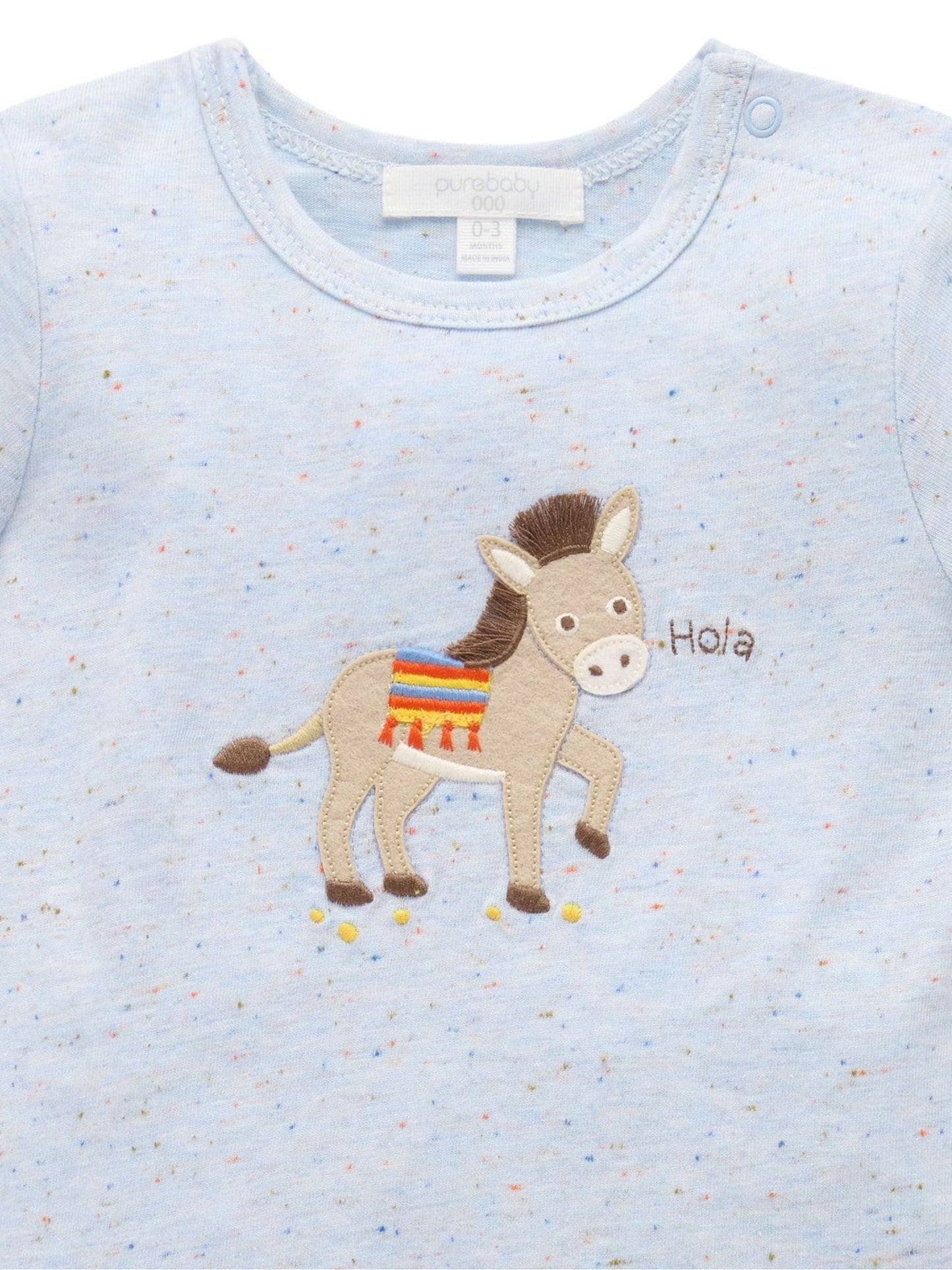Purebaby Blue Donkey Shorts and T-Shirt Set image 4