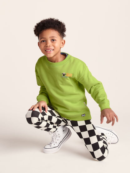 Dsiney Kidz - Tog 24 Green Montadale Kids Shaun The Sheep Crew Sweat Top image 4