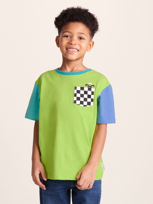Tog 24 Light Green Ladoum Kids Shaun the Sheep T-Shirt image 1