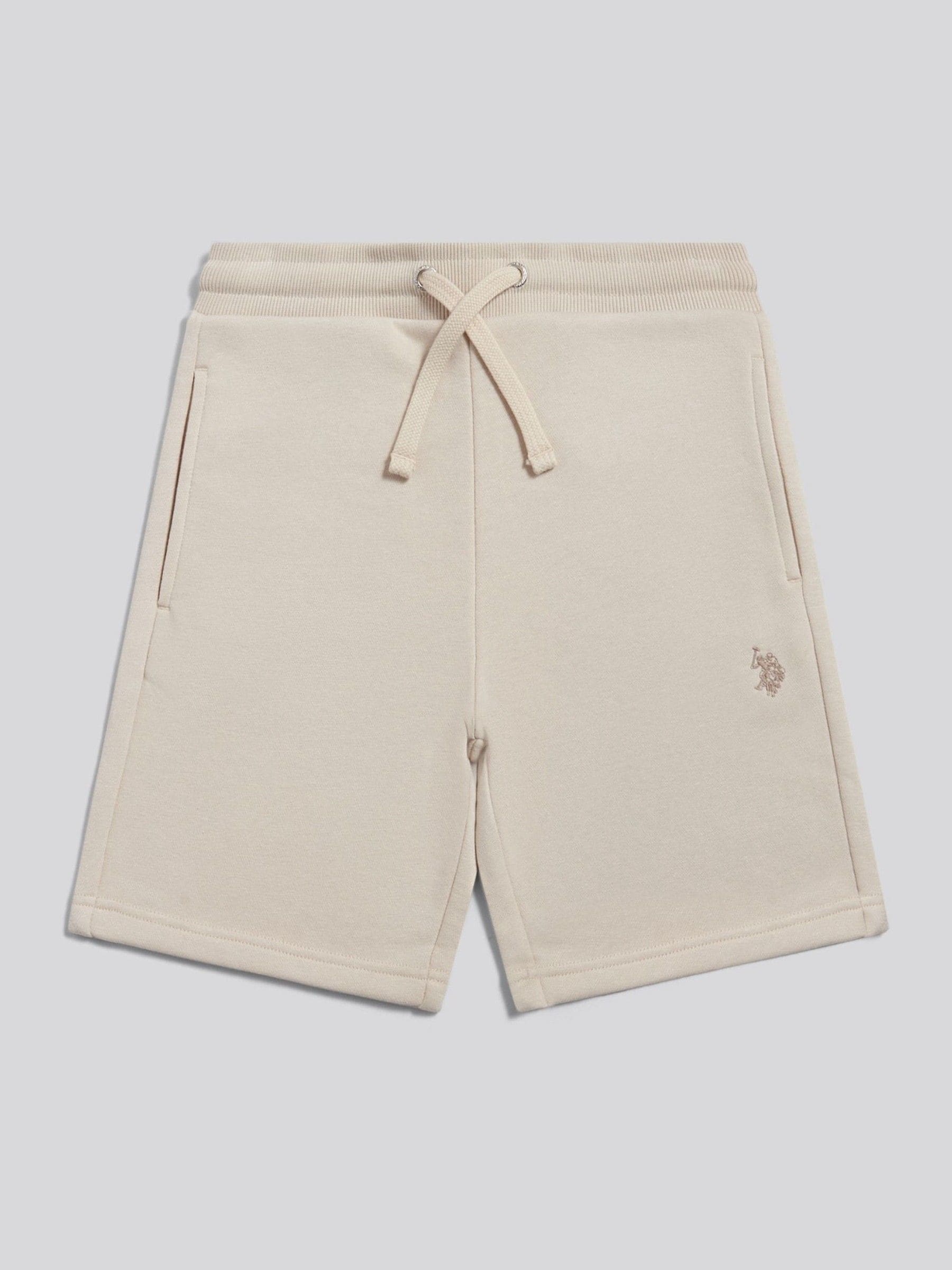 Dsiney Kidz - U.S. Polo Assn. Natural Double Horsemen Sweat Shorts image 1