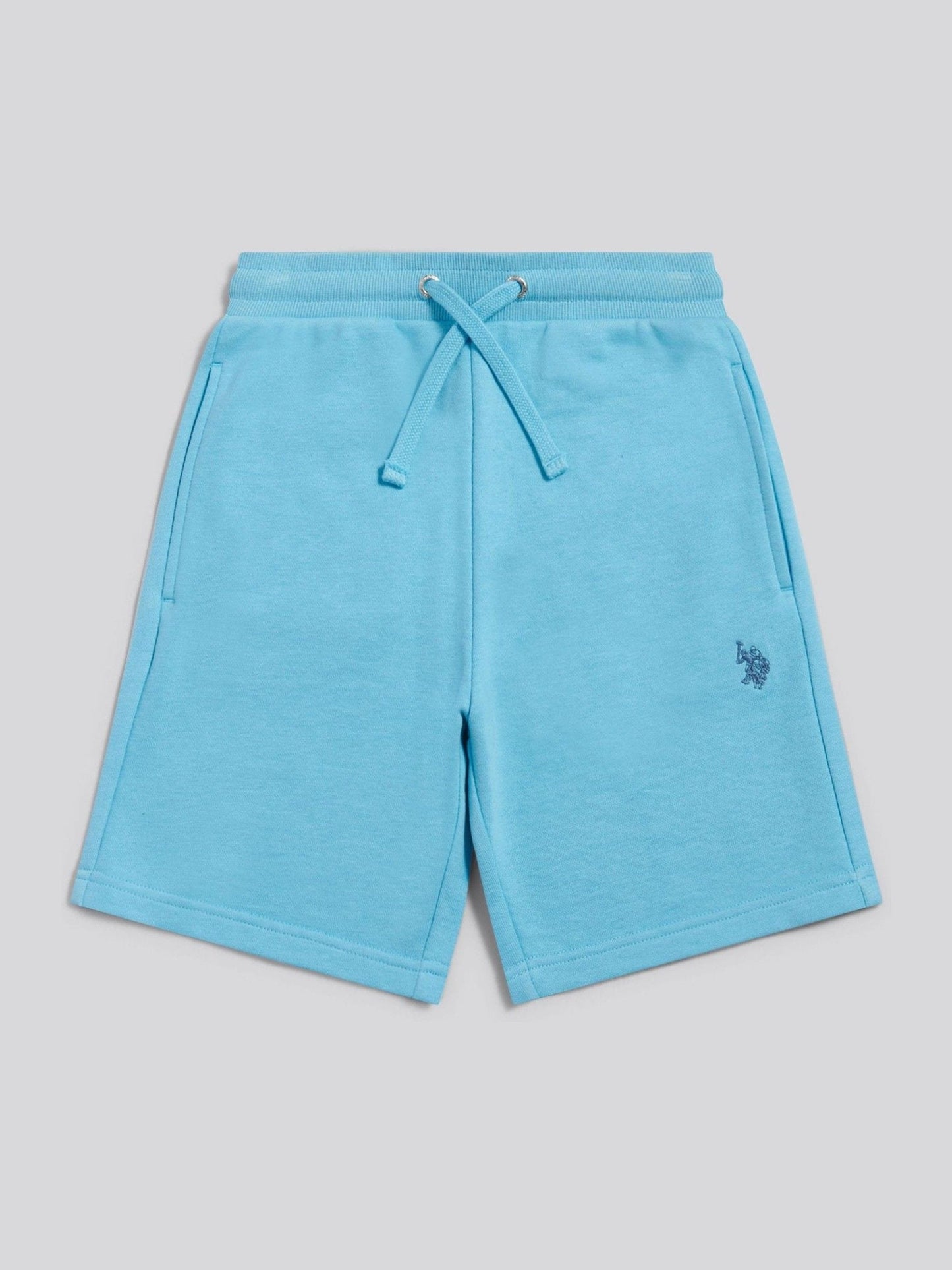 Dsiney Kidz - U.S. Polo Assn. Light Blue Double Horsemen Sweat Shorts image 1