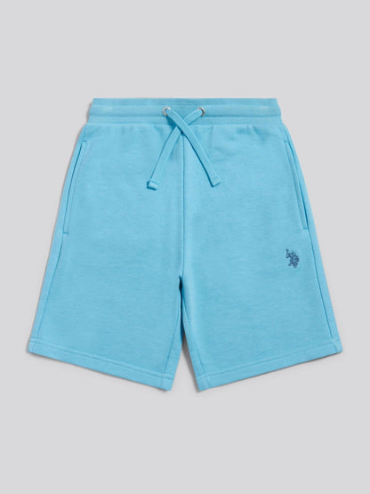 Dsiney Kidz - U.S. Polo Assn. Light Blue Double Horsemen Sweat Shorts image 1