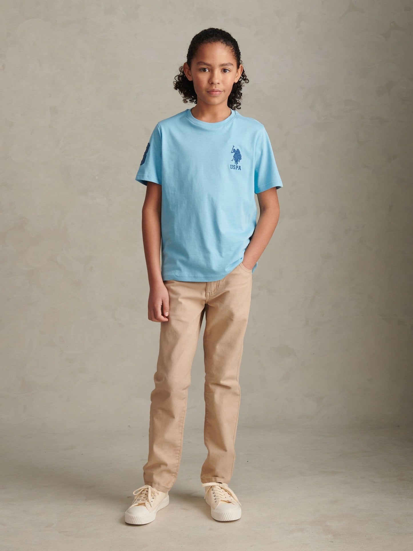 Dsiney Kidz - U.S. Polo Assn. Sky Blue Player 3 T-Shirt image 3