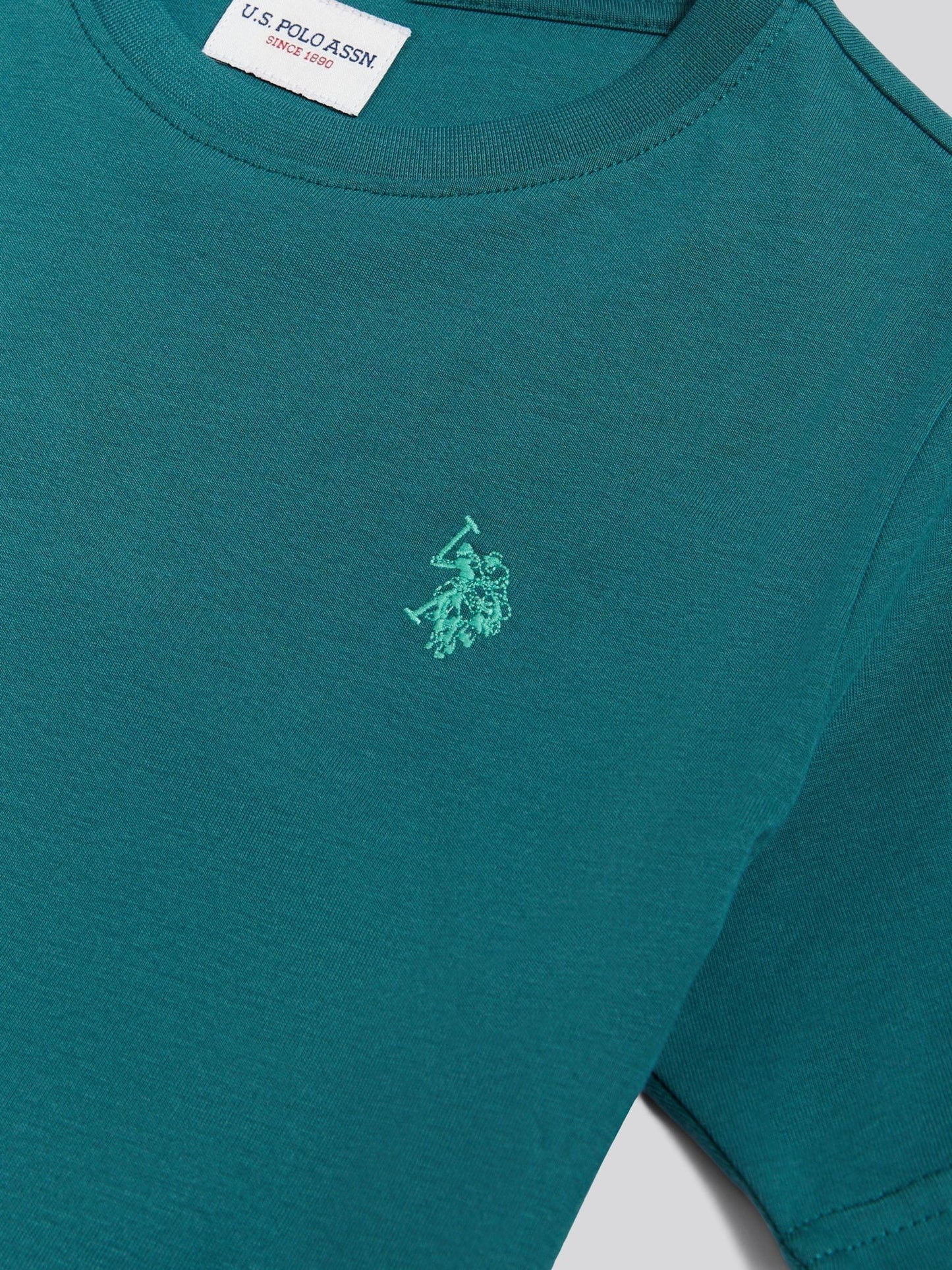 Dsiney Kidz - U.S. Polo Assn. Teal Texture Double Horsemen T-Shirt image 3
