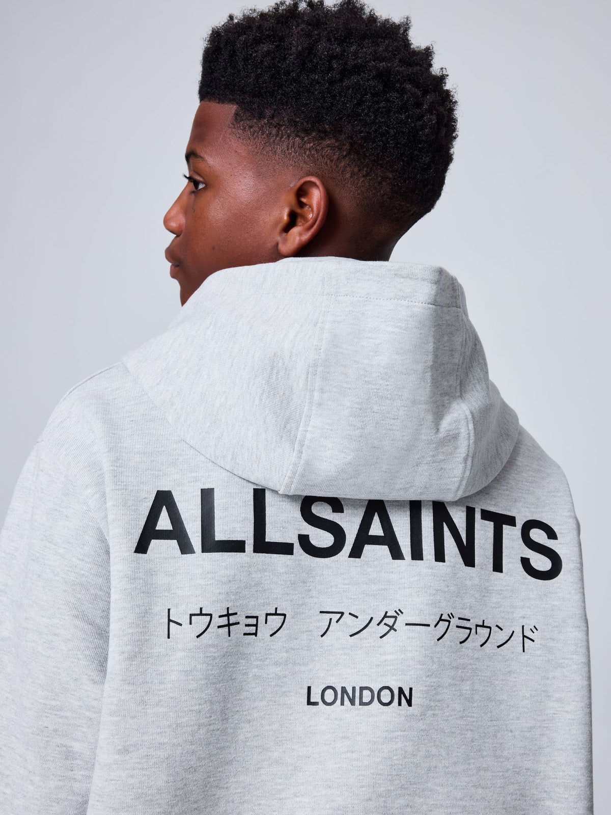 smALLSAINTS Grey Underground Oversized Pull-Over Hoodie - image 6