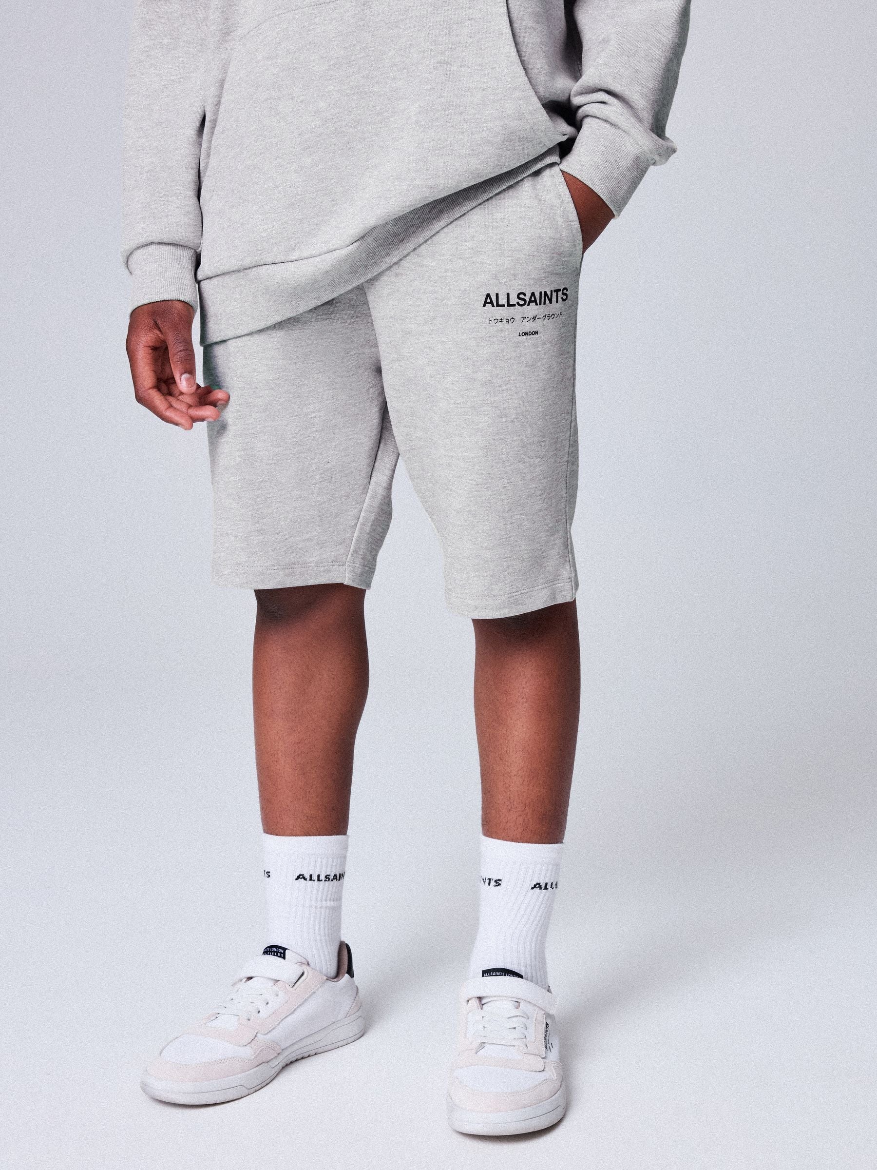 Dsiney Kidz - smALLSAINTS Grey Underground Sweat Shorts image 1