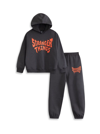 Dsiney Kidz - Vanilla Underground Grey Stranger Things Sweatshirt and Joggers Set image 1