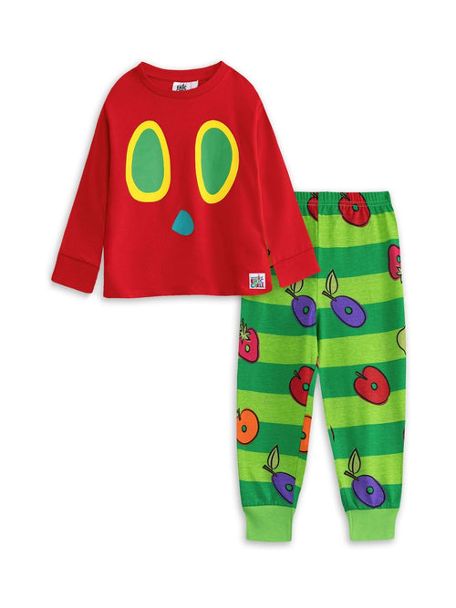 Vanilla Underground Red The Very Hungry Caterpillar Long Sleeve Long Leg Pyjamas Set image 1