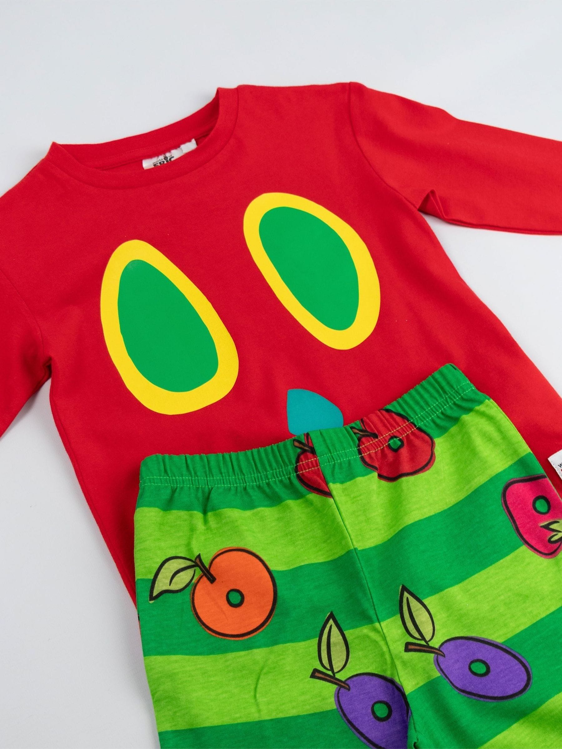 Vanilla Underground Red The Very Hungry Caterpillar Long Sleeve Long Leg Pyjamas Set image 4