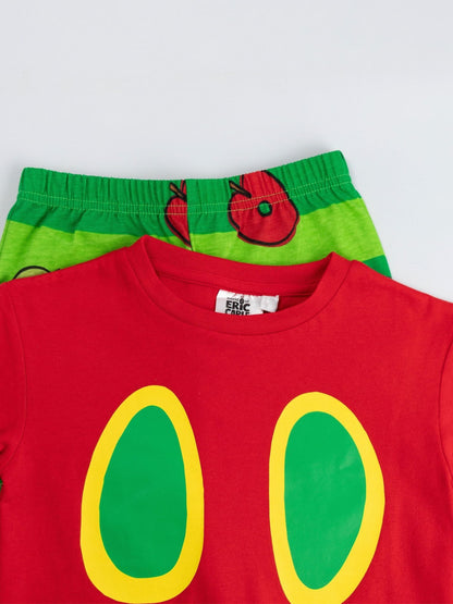 Vanilla Underground Red The Very Hungry Caterpillar Long Sleeve Long Leg Pyjamas Set image 5