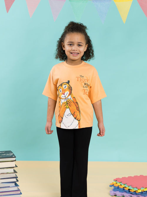 Vanilla Underground Orange The Tiger Who Came To Tea Short Sleeved T-Shirt image 1