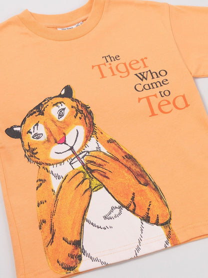 Vanilla Underground Orange The Tiger Who Came To Tea Short Sleeved T-Shirt image 4