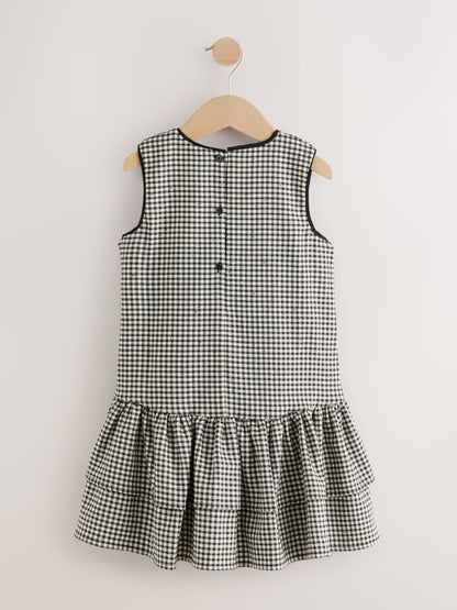 Dsiney Kidz - Monochrome Mono Check Rara Dress (3-16yrs) image 6