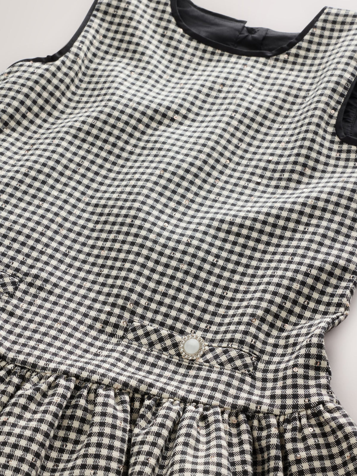 Dsiney Kidz - Monochrome Mono Check Rara Dress (3-16yrs) image 7