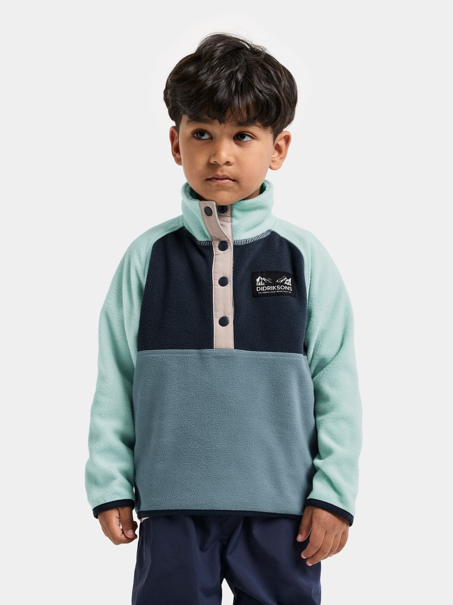 Dsiney Kidz - Didriksons Light Blue Monte Half Button Fleece image 1