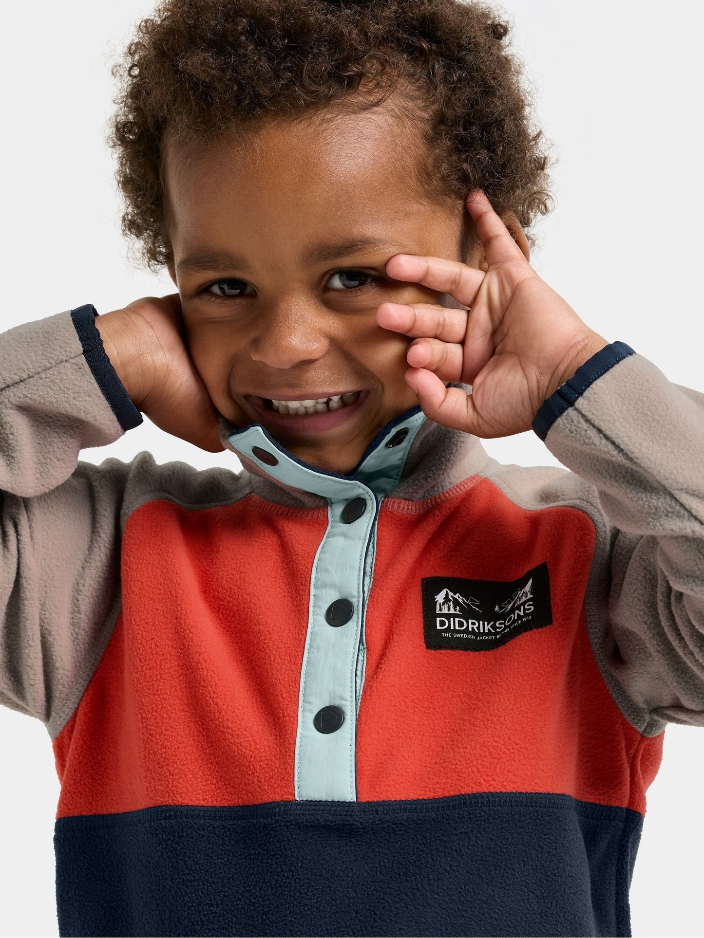 Dsiney Kidz - Didriksons Blue Monte Half Button Fleece image 4