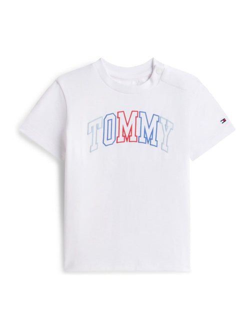 Tommy Hilfiger White Outline Logo Jersey T-Shirt image 1
