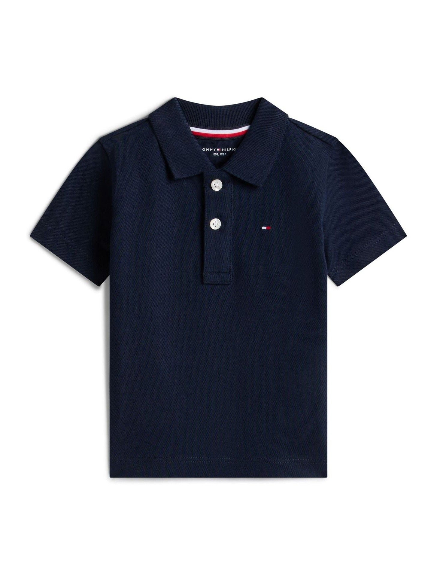 Dsiney Kidz - Tommy Hilfiger Navy Essential Regular Fit Pique Polo Shirt image 1