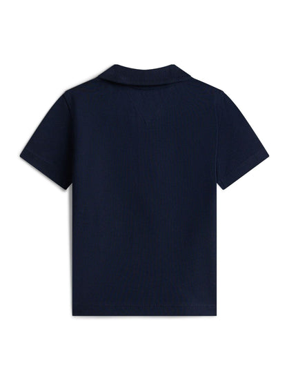 Dsiney Kidz - Tommy Hilfiger Navy Essential Regular Fit Pique Polo Shirt image 2