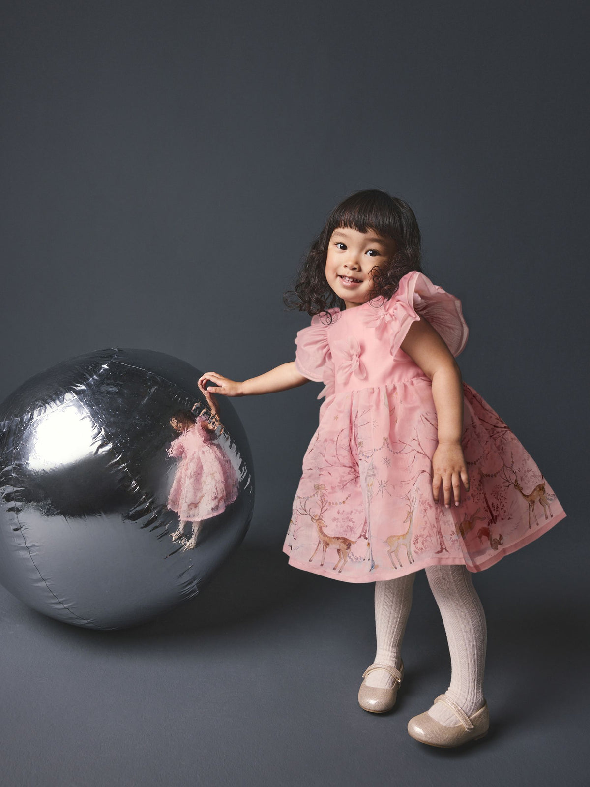 Blush Pink Floral Corsage Occasion Dress (3mths-8yrs) - image 2