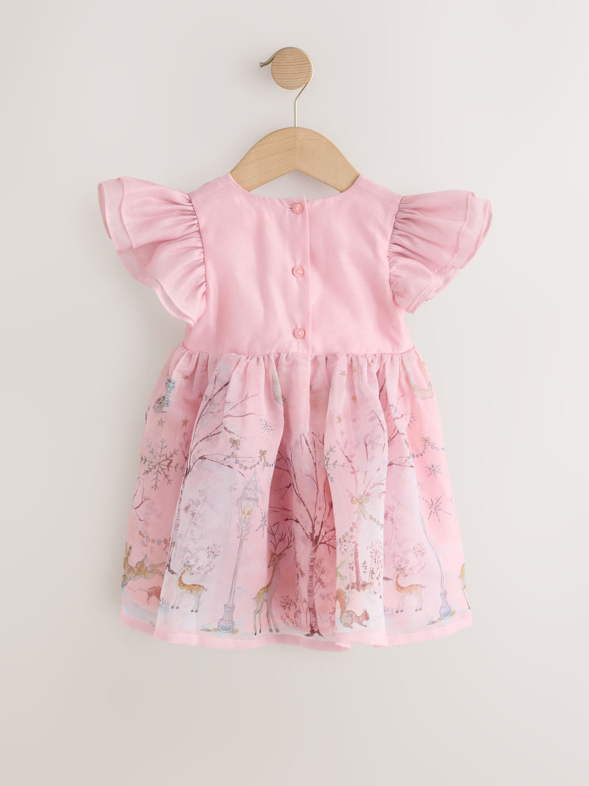 Blush Pink Floral Corsage Occasion Dress (3mths-8yrs) - image 6
