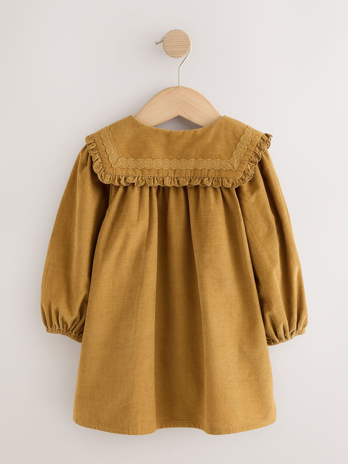 Dsiney Kidz - Mustard Yellow Collar Detail Long Sleeve Cord Dress (3mths-8yrs) image 6