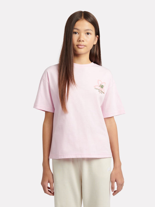Dsiney Kidz - New Balance Pink Boston Floral Graphic T-Shirt image 2
