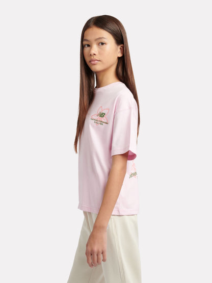Dsiney Kidz - New Balance Pink Boston Floral Graphic T-Shirt image 3