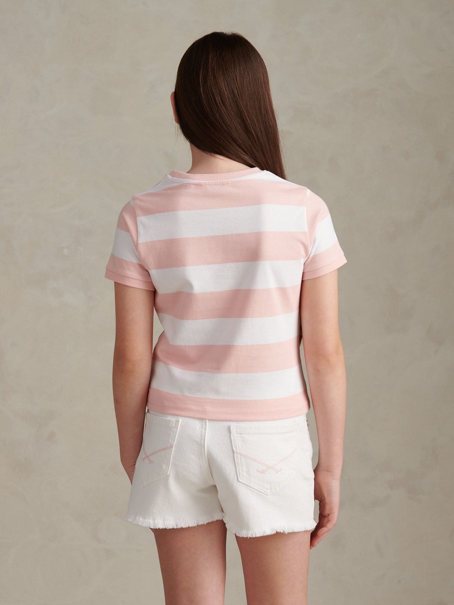 Dsiney Kidz - U.S. Polo Assn Pink Stripe Logo T-Shirt image 4