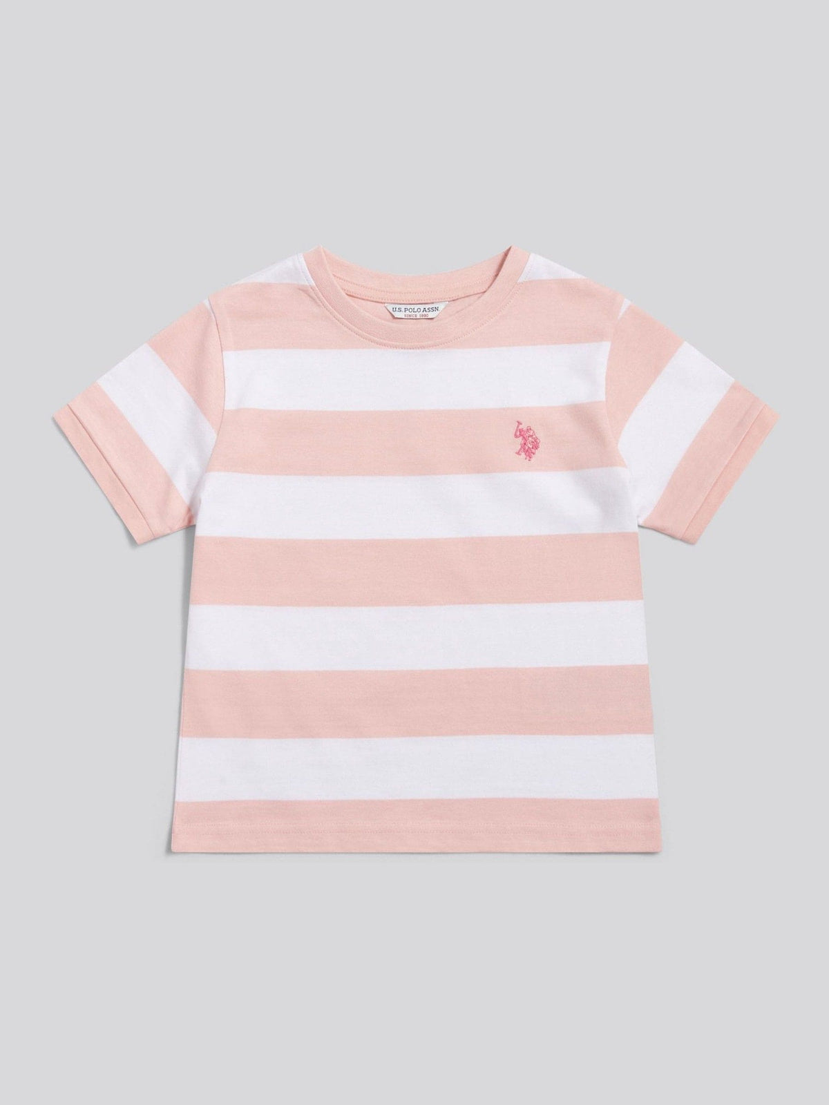 Dsiney Kidz - U.S. Polo Assn Pink Stripe Logo T-Shirt image 5