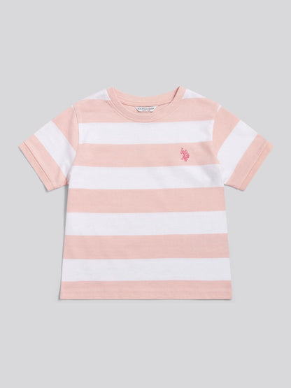 Dsiney Kidz - U.S. Polo Assn Pink Stripe Logo T-Shirt image 5