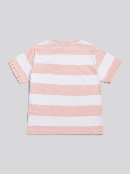 Dsiney Kidz - U.S. Polo Assn Pink Stripe Logo T-Shirt image 6