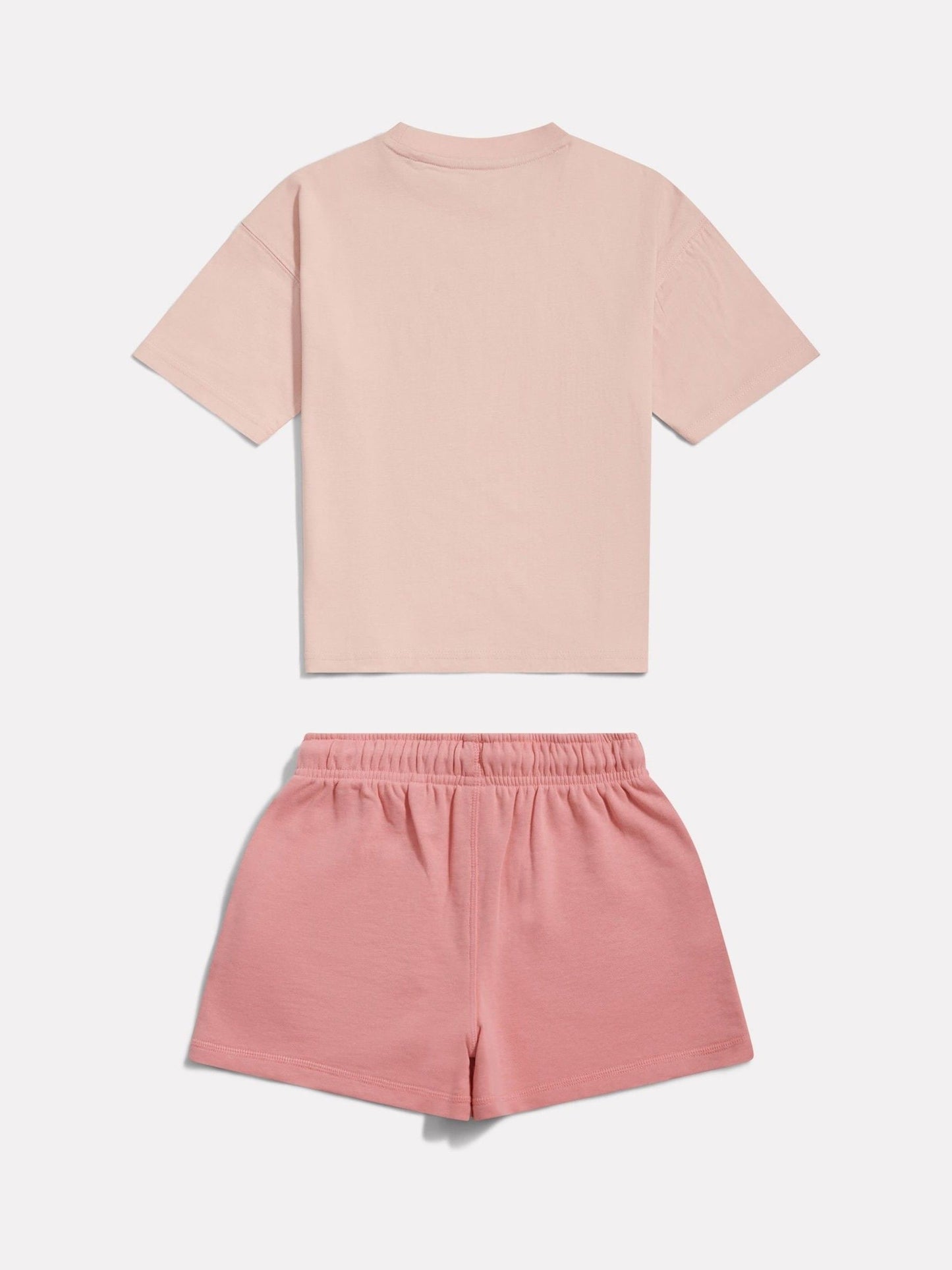 Dsiney Kidz - New Balance Pink Stacked Logo T-Shirt & Shorts Set image 2