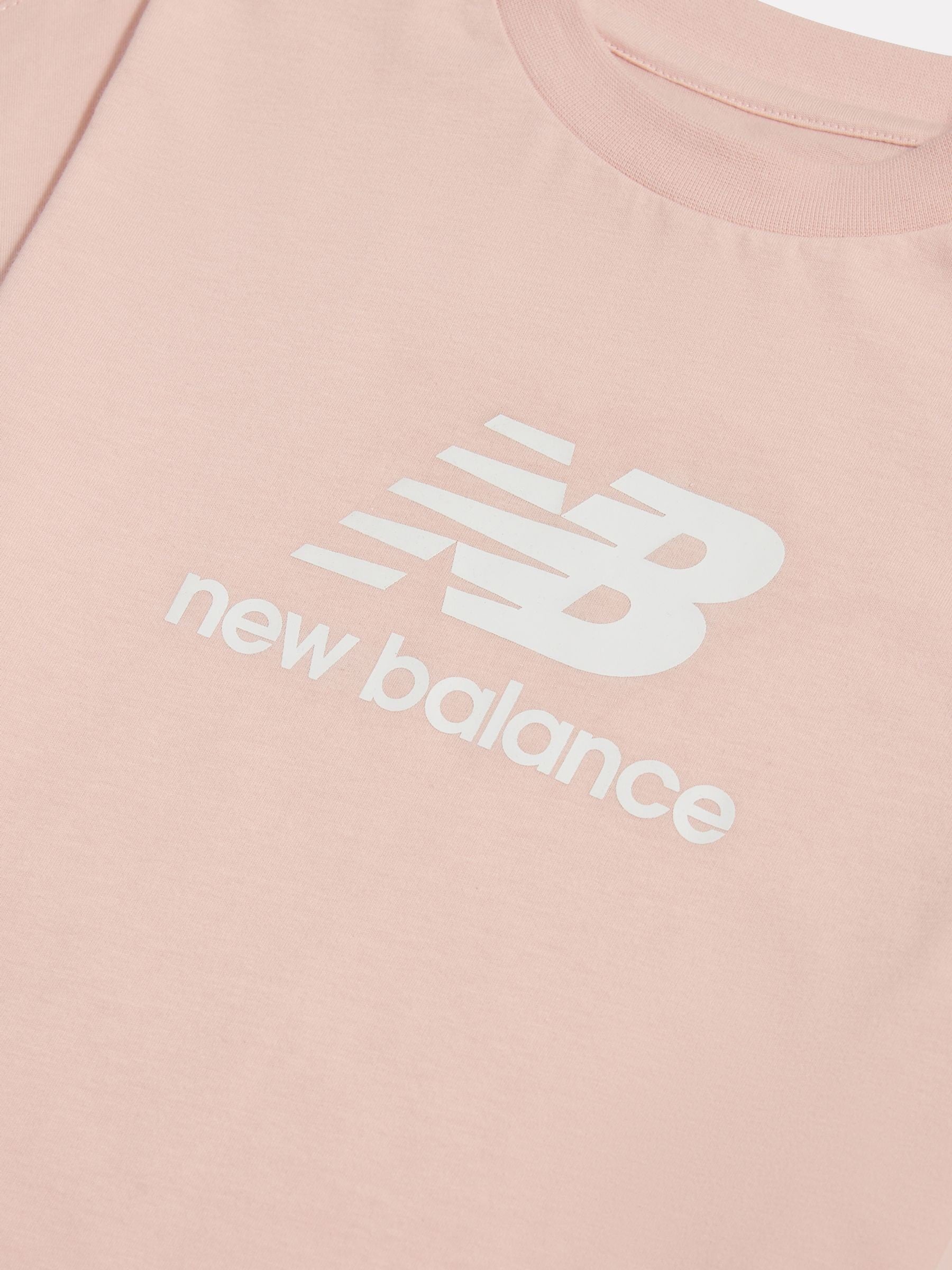 Dsiney Kidz - New Balance Pink Stacked Logo T-Shirt & Shorts Set image 4