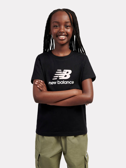 Dsiney Kidz - New Balance Black Stacked Logo T-Shirt image 1