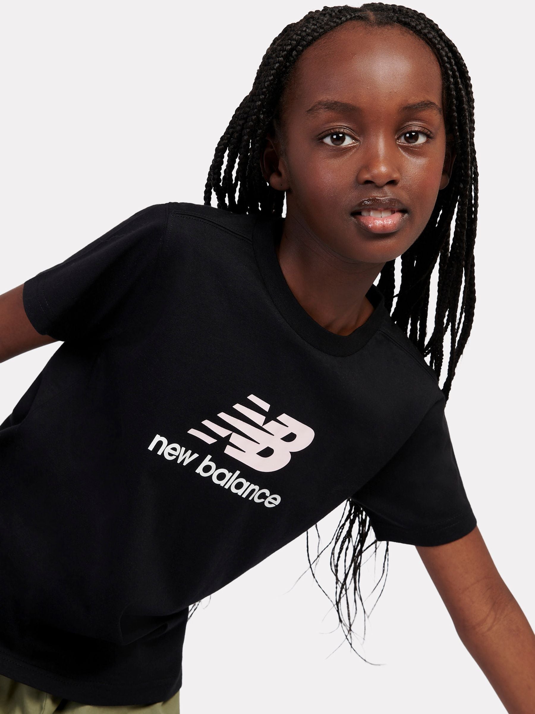 Dsiney Kidz - New Balance Black Stacked Logo T-Shirt image 4