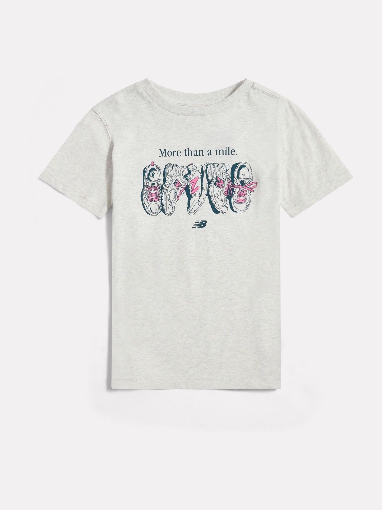 Dsiney Kidz - New Balance Grey More Than A Mile Graphic T-Shirt image 1
