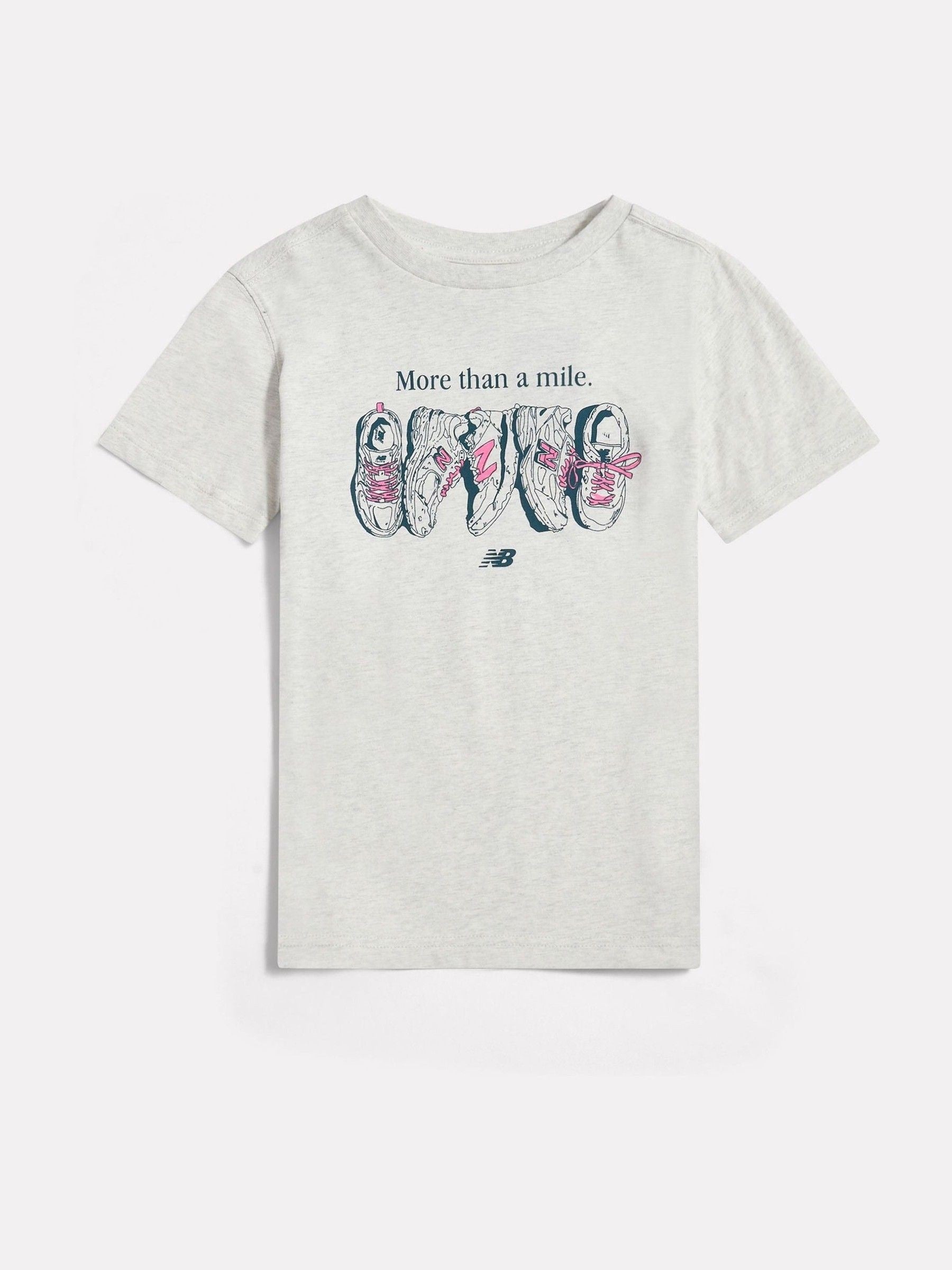 Dsiney Kidz - New Balance Grey More Than A Mile Graphic T-Shirt image 1