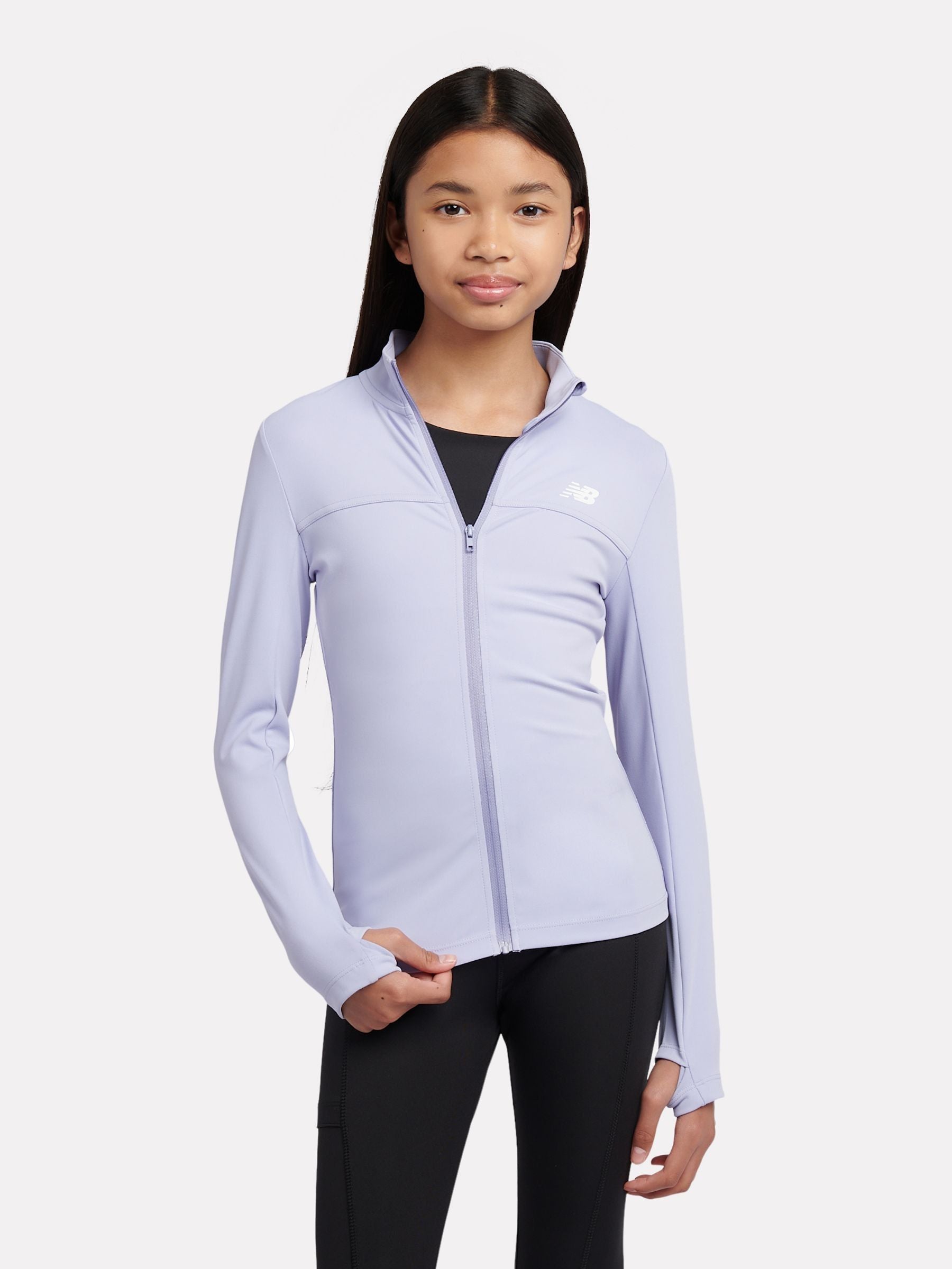 Dsiney Kidz - New Balance Purple Performance Zip Funnel Jacket image 1