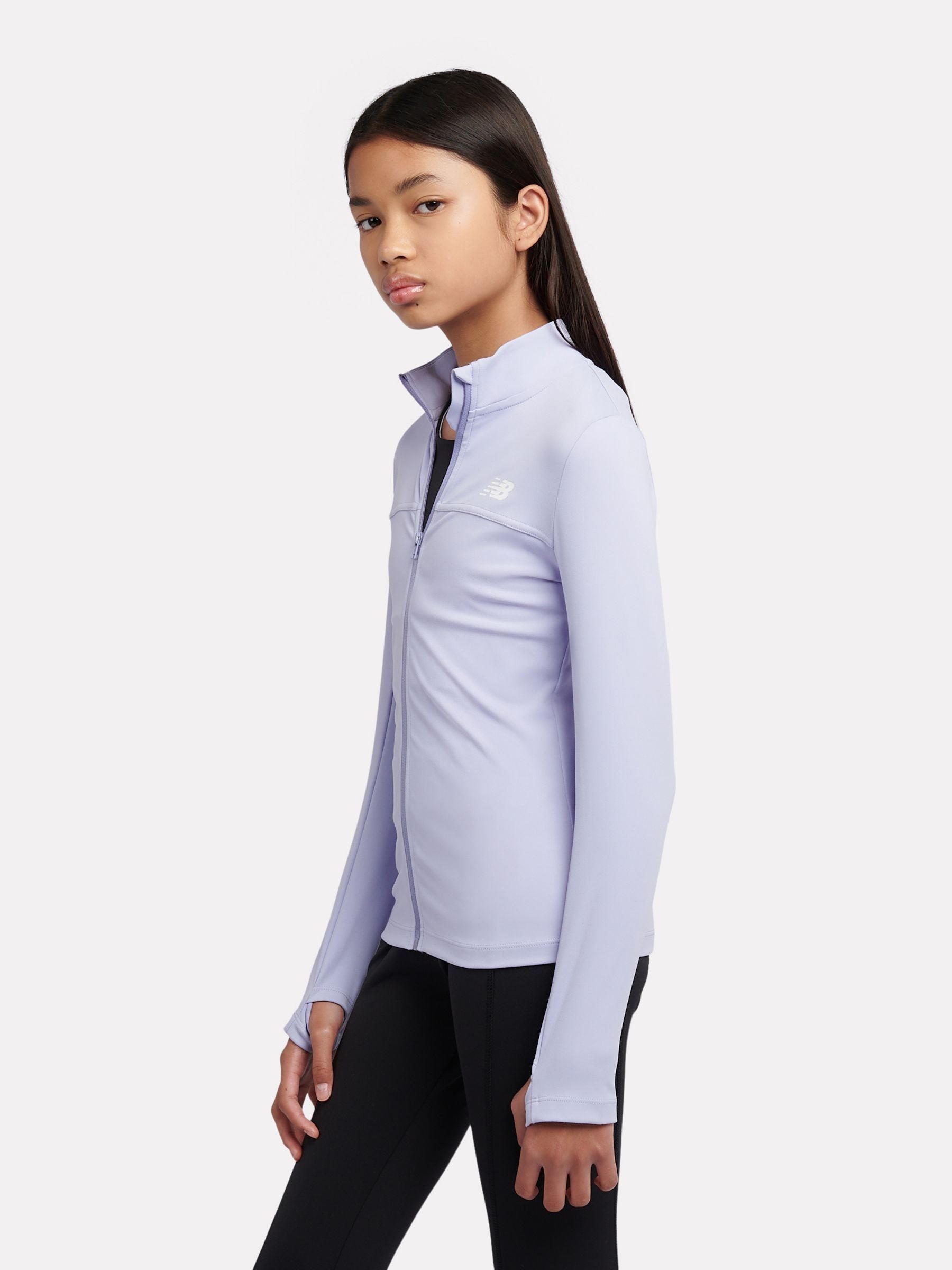 Dsiney Kidz - New Balance Purple Performance Zip Funnel Jacket image 2