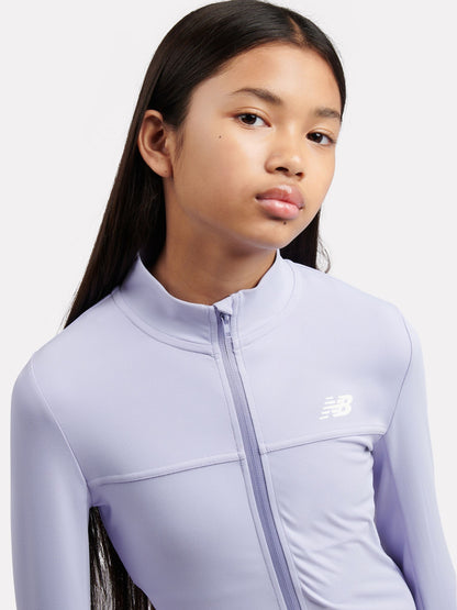 Dsiney Kidz - New Balance Purple Performance Zip Funnel Jacket image 4