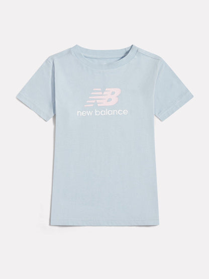Dsiney Kidz - New Balance Blue Stacked Logo T-Shirt image 1