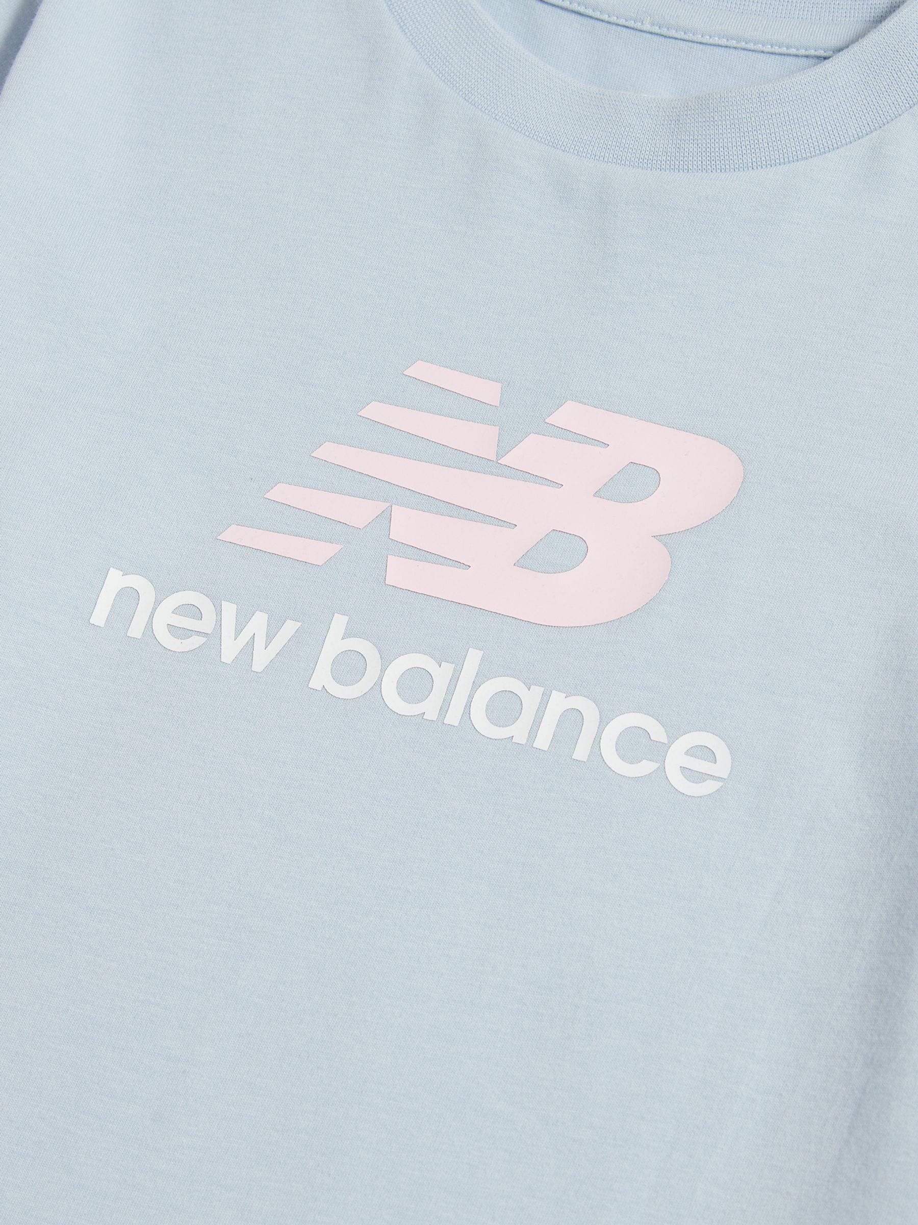 Dsiney Kidz - New Balance Blue Stacked Logo T-Shirt image 3